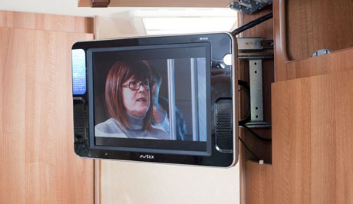 LCD TV in Auto-Sleeper Cotswold