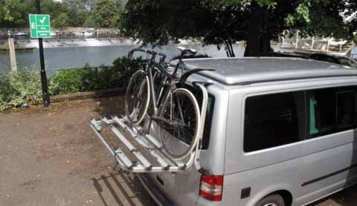 Volkswagen Tailgate Bicycle Holder - with bike