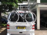 Volkswagen Tailgate Bicycle Holder - rear view