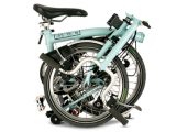 Brompton M6L folding bike (folded)
