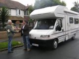 Selling a motorhome privately outside owner's house