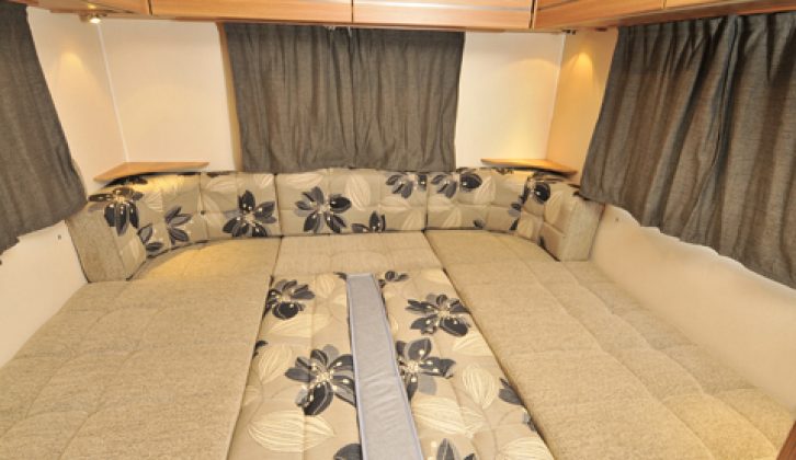 2011 Swift Escape 622 – rear bed made up
