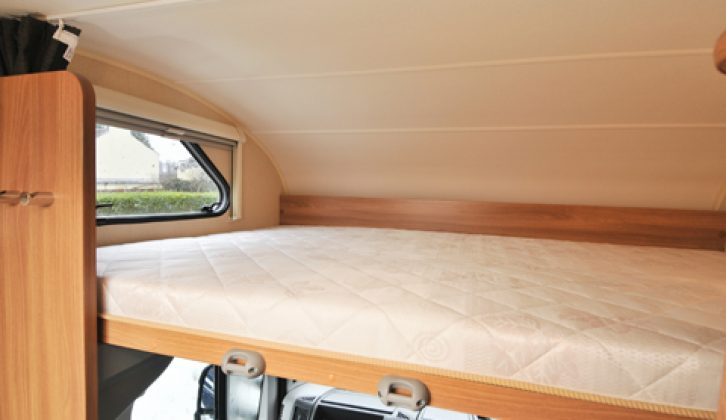 2011 Swift Escape 622 – overcab bed showing window