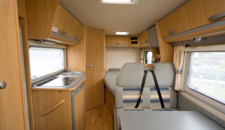 2008 Adria Coral Sport S573 DS - interior looking aft from cab