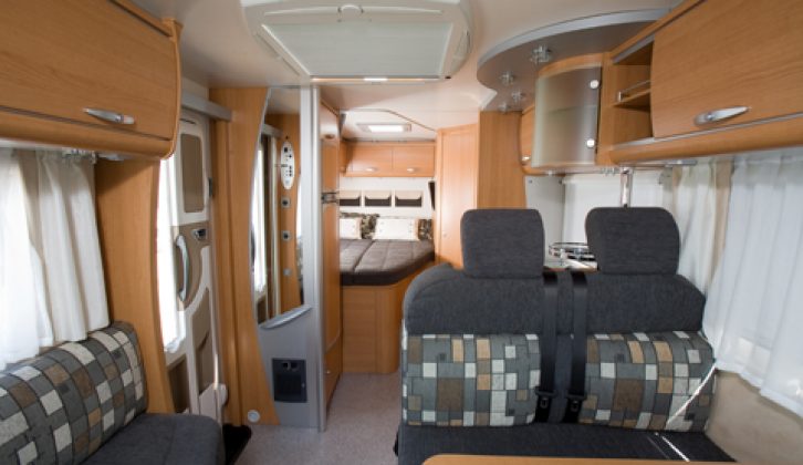 2008 Knaus Sun Ti 650 MF – interior looking aft from cab