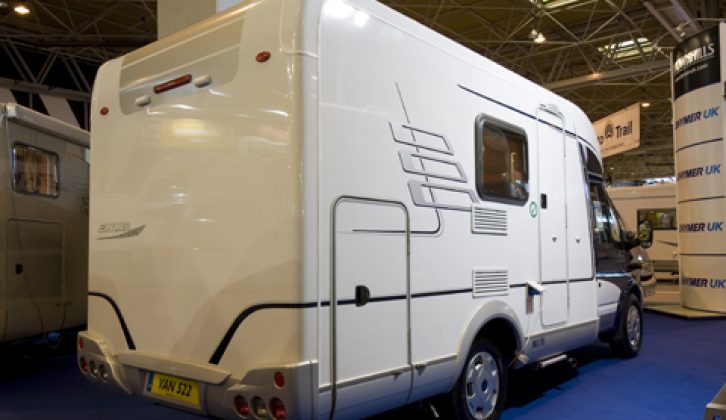 2008 Hymer Van - rear three-quarters view