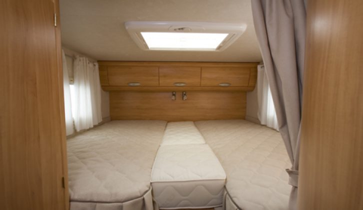 2007 Adria Coral 660SL - rear fixed beds as a double