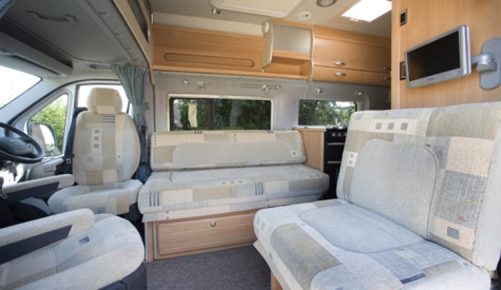 2007 Auto-Sleeper Symbol - front lounge viewed from front passenger seat