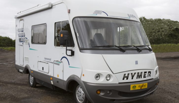 2001 Hymer B584 - front three-quarters view