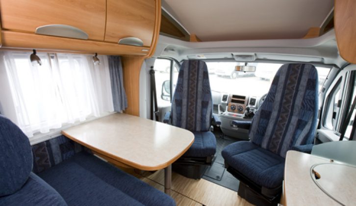 2007 Hymer T 674SL - lounge (table extension removed)