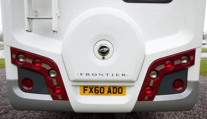 2011 Auto-Trail Frontier Dakota - integrated spare wheel cover