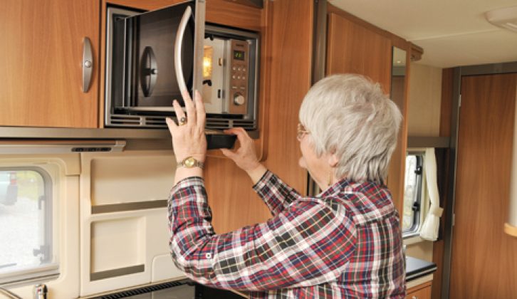 2011 Swift Kon-Tiki 659 - microwave above kitchen