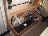 2011 Swift Escape 696 – nearside seat: no storage as it's full of equipment