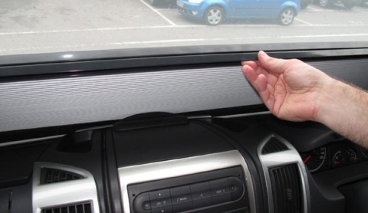 2011 Elddis Aspire 240 – cab windscreen blinds