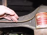 Using brake cleaning fluid to remove dust and clean components