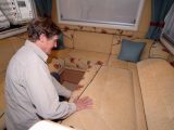 2007 Auto-Sleeper Wilton - making up lounge bed