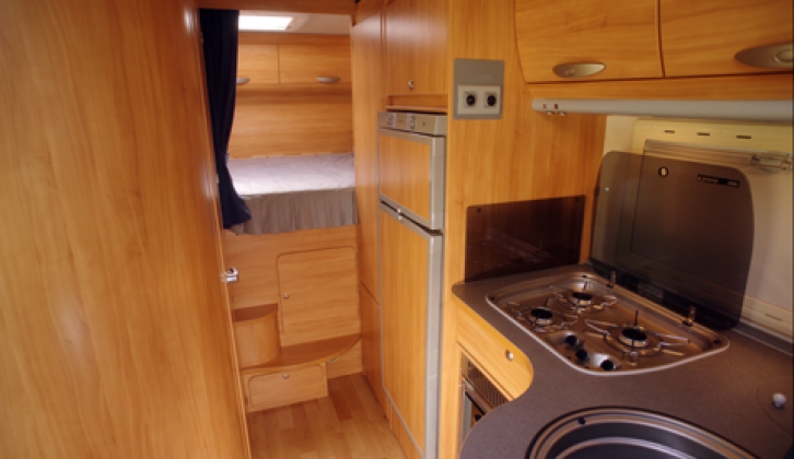 2007 Adria Coral S 690 SP - interior looking aft from kitchen