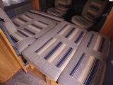 2007 Adria Coral S 690 SP - lounge bed made up