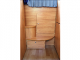 2007 Adria Coral S 690 SP - narrow steps to rear fixed bed