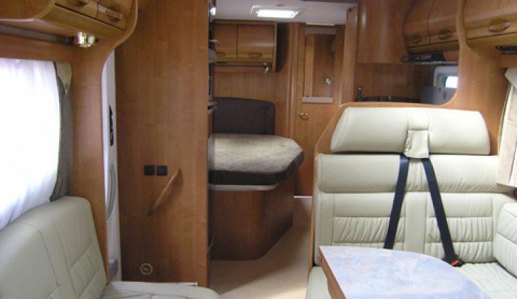 2006 Rapido 999M - interior looking aft from cab, showing lounge
