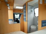 2006 Adria Twin M - interior looking forward from rear bed