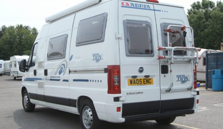 2006 Adria Twin M - rear three-quarters view