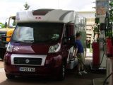 Filling a motorhome with diesel