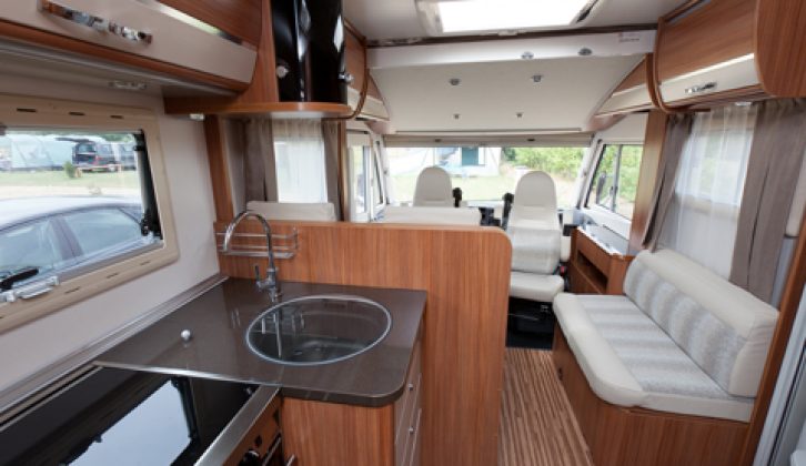 2011 Adria Sonic I700 SP - interior looking forward from rear