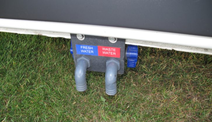 2011 Vantage Zen - exterior fresh/waste water valves