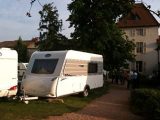 Trigano Caravalair caravans graced the gardens of the chateau