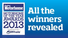 All the winners revealed of our 2013 Motorhome of the Year awards