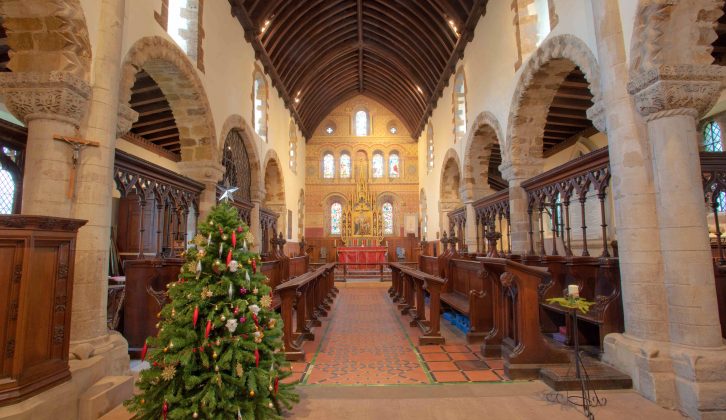 St Peter's Church at Christmas, Northampton, pic by Andrew Mackintosh