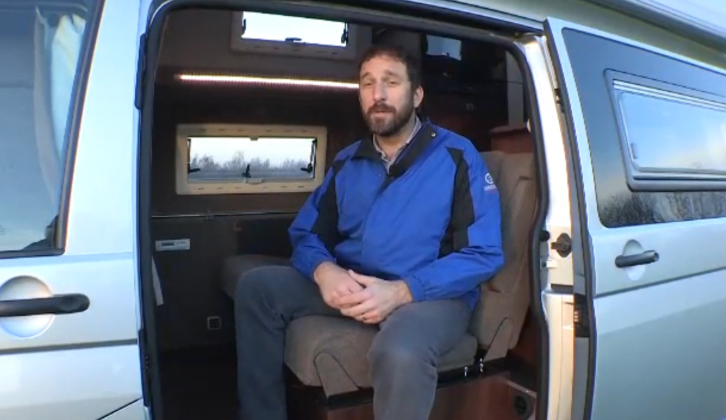 Rob Ganley reviews a new van conversion on our Motorhome Channel TV show