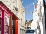 A campervan is a great way to explore the Channel Islands, including narrow roads such as this in St Peter Port