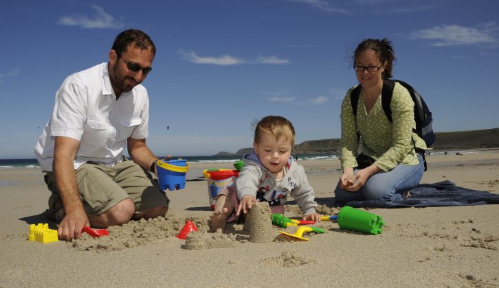 Many families visit Cornwall for the fabulous beaches, such as Sennen Cove