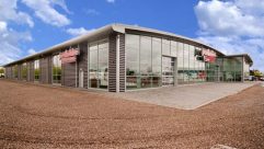 Perthshire Caravans' new building in Errol, Perthshire