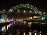 Newcastle upon Tyne and its bridges are magnificent after dark