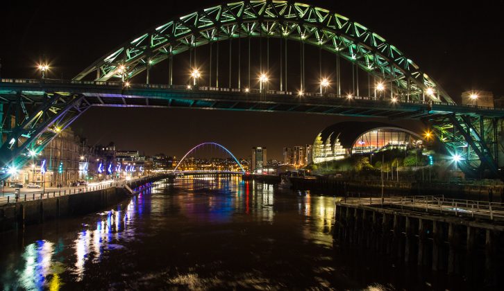 Newcastle upon Tyne and its bridges are magnificent after dark