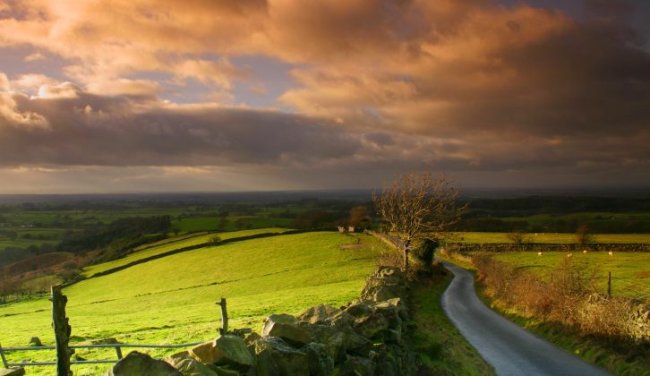 Enjoy magnificent views when you visit Cumbria, such as this from the Talkin Fell Road in the Eden Valley