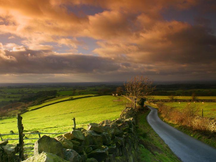 Enjoy magnificent views when you visit Cumbria, such as this from the Talkin Fell Road in the Eden Valley