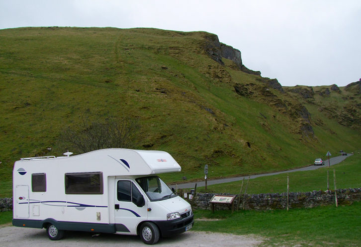 Care should be taken on certain roads within the Peak District, including Winnats Pass, with a 1:5 gradient