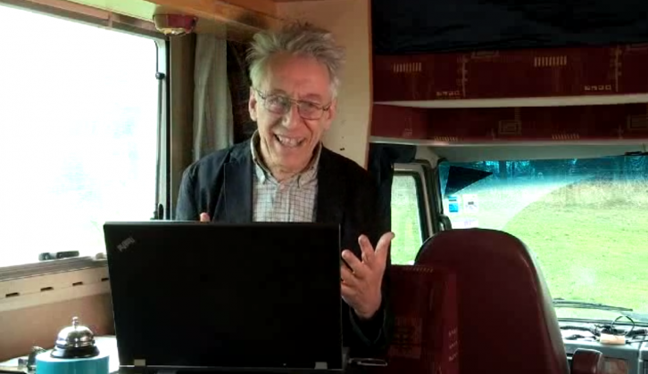 Andy Harris answers viewers' motorhome questions on TV