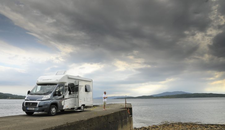 Visit Scotland in your 'van and find many a memorable vista such as this, looking over the Sound of Jura, just outside Arduaine