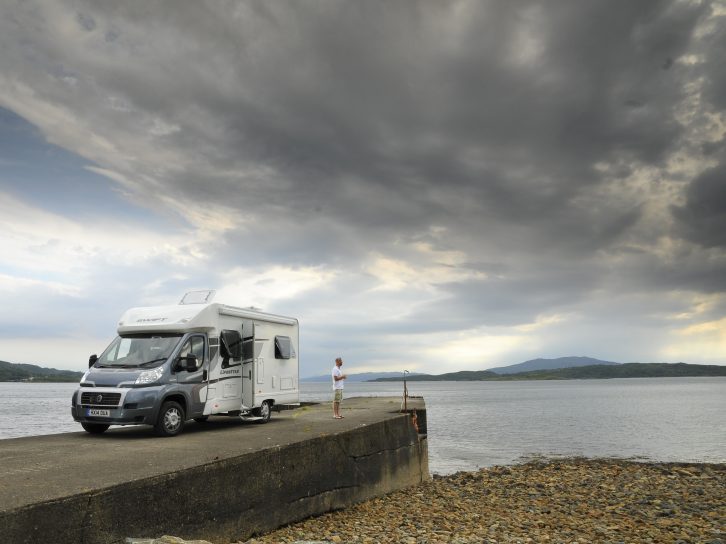 Visit Scotland in your 'van and find many a memorable vista such as this, looking over the Sound of Jura, just outside Arduaine