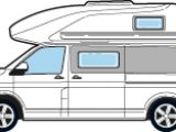 Hillside Leisure Buxton VW T5 hi-top camper profile