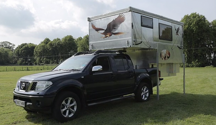 Find out more about this self-built, demountable 'van on The Motorhome Channel