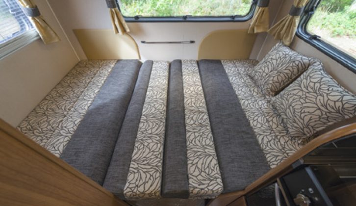 Lounge bed in the Tribute T-720 motorhome