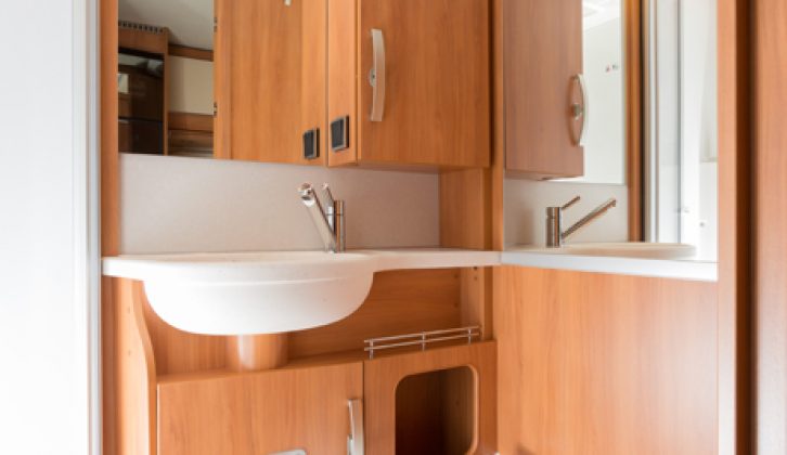 Hymer Exsis t-588 washroom reviewed by the experts at Practical Motorhome