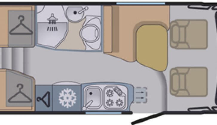 Hymer Exsis t-588 night layout floorplan