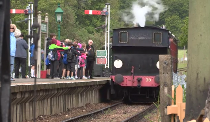 Take a ride on a steam train when in your motorhome on the Isle of Wight